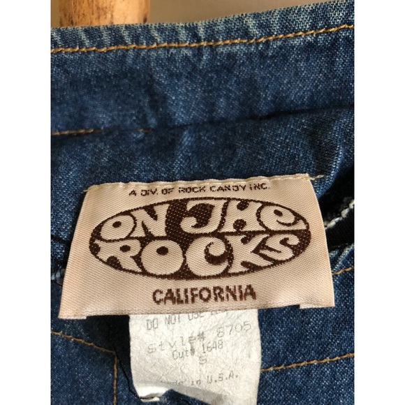 Vintage ‘On The Rocks’ California Denim Square Top - Picture 4 of 4